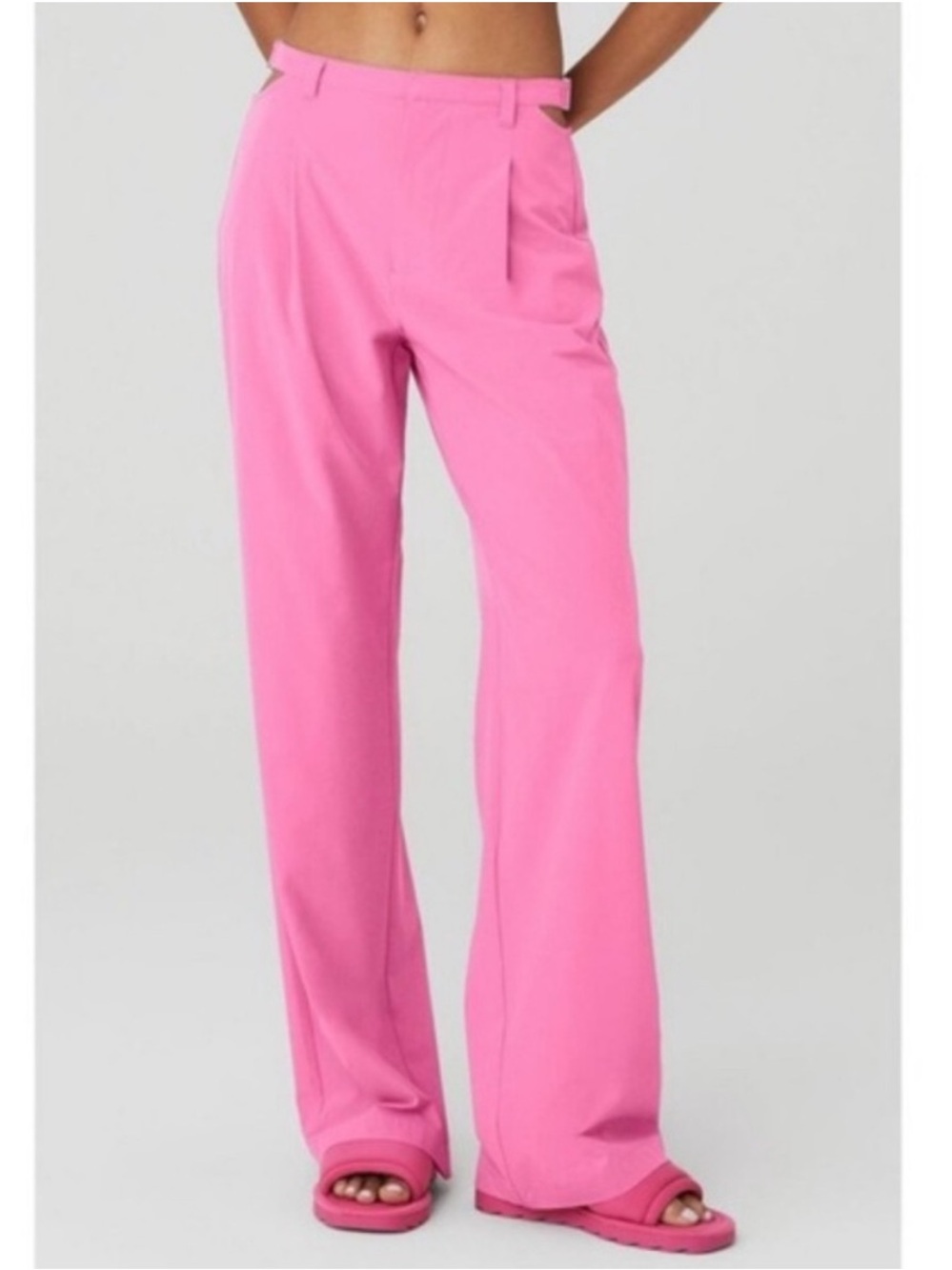 Alo Mid-Rise Showdown Trouser pink M